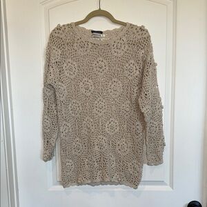 Sam & Libby Cream Crochet Top